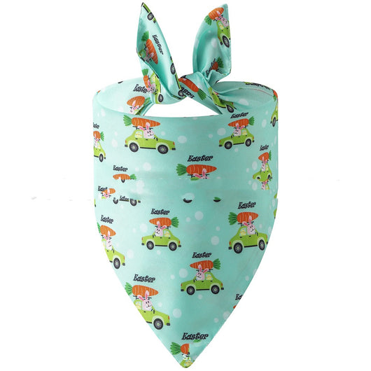Pañuelo Triangular Absorbente para Mascotas - Diseño Conejito Pascua - Image 7