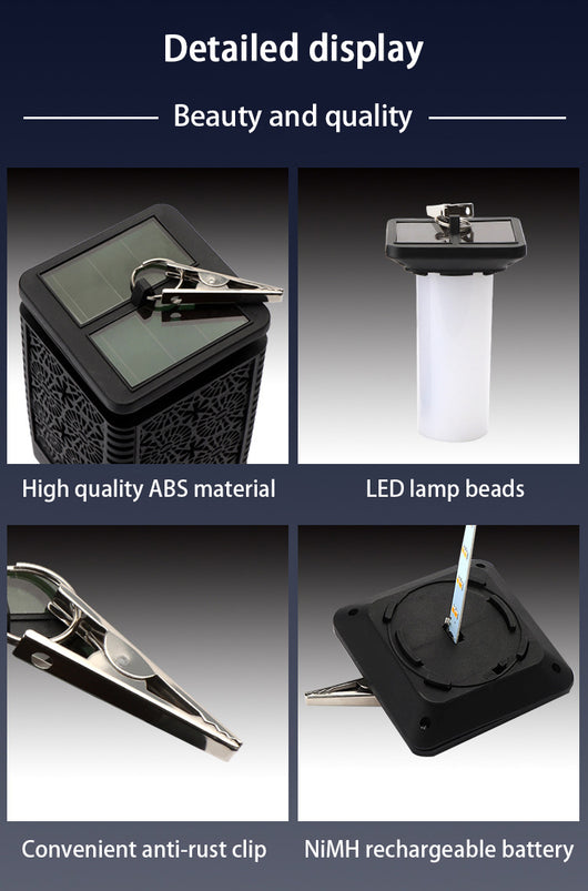 Luz Solar Decorativa Retro para Jardín y Terraza con Efecto Llama - Image 13