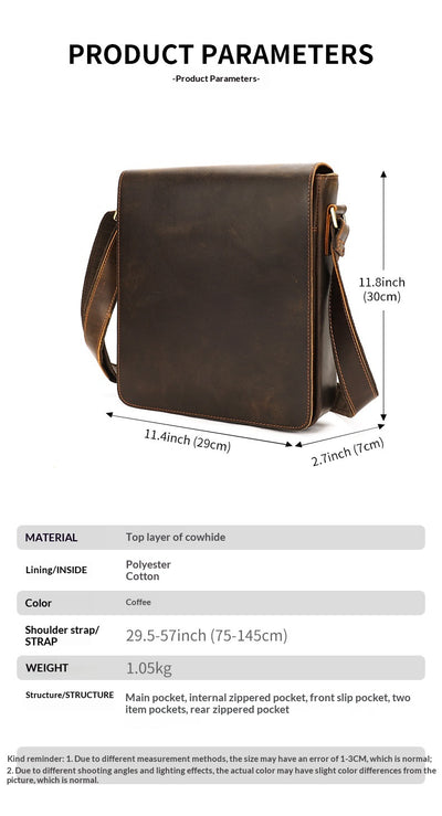 Bolsa Crossbody de Cuero Premium para Hombre - Diseño Versátil y Elegante - Image 23
