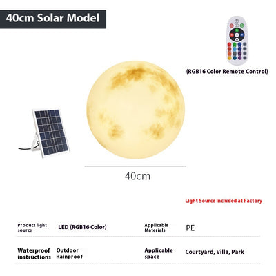 Lámpara Lunar para Patio Exterior Resistente al Agua - Image 12