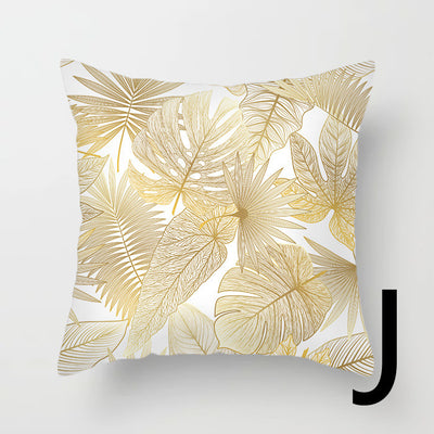 Almohada de Respaldo Flanela Dorada con Flores y Lentejuelas - Image 41