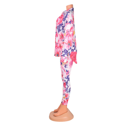 Conjunto Dos Piezas Manga Larga Estampado Sexy Casual - Image 25