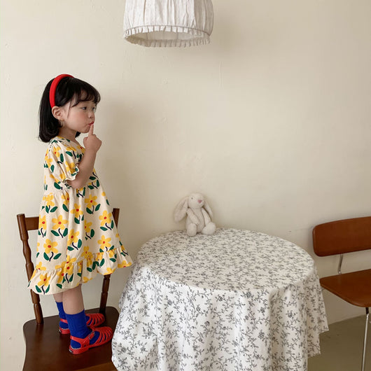Vestido Infantil de Verano con Estampado Floral - Image 5