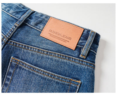 Jeans Rectos Cintura Alta Mujer Otoño Stretch - Image 17