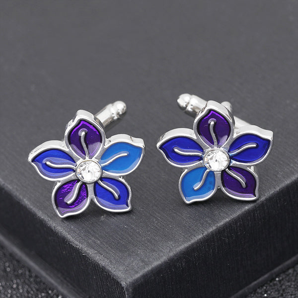 Gemelos Floral Francés Elegante para Hombre