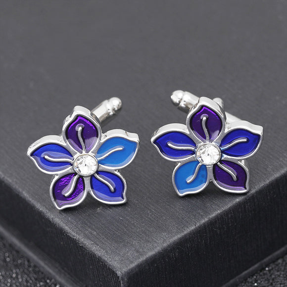 Gemelos Floral Francés Elegante para Hombre