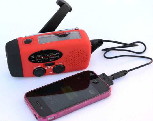 Radio Linterna Multifunción con Carga Solar y Manivela USB - Image 5