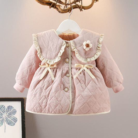 Abrigo de Niña Forrado en Polar para Otoño e Invierno - Image 2
