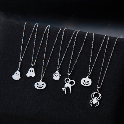 Collar con Dije de Calabaza y Fantasma para Halloween - Image 54