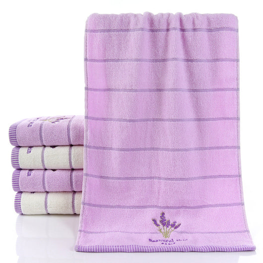 Toalla Facial de Algodón Puro 32 Hebras con Bordado Elegante - Image 6