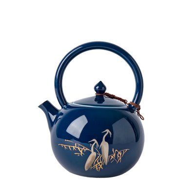 Olla de Cerámica Ji Blue Egret con Asas Ergonómicas