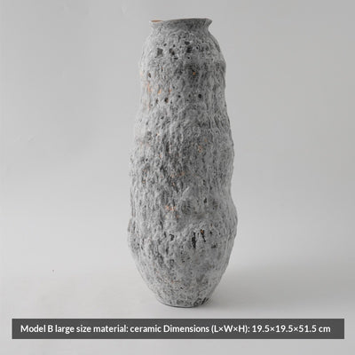 Jarrón de Cerámica Vintage Desgastado para Consola y Estantería - Image 8