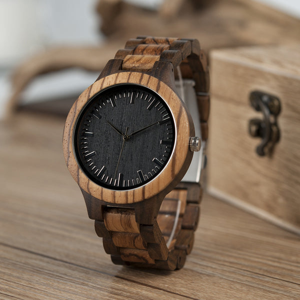 Reloj de Madera para Hombre Inter-Wood Quartz - Elegancia Natural