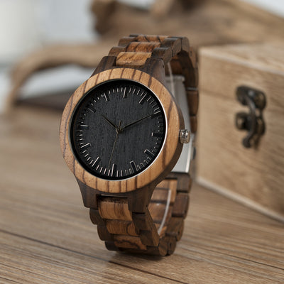 Reloj de Madera para Hombre Inter-Wood Quartz - Elegancia Natural