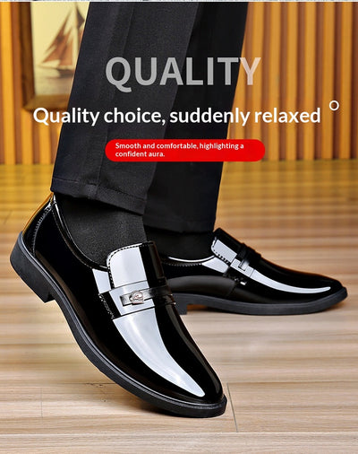 Zapatos de Cuero Elegantes con Diseño Slip-On Espejo - Image 14