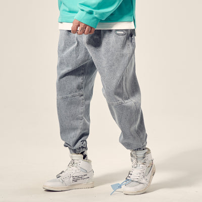 Jeans Casuales con Cordón para Hombre - Estilo Otoñal