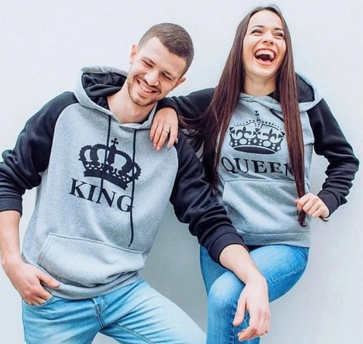 Sudadera Estampada con Capucha para Parejas - Image 6