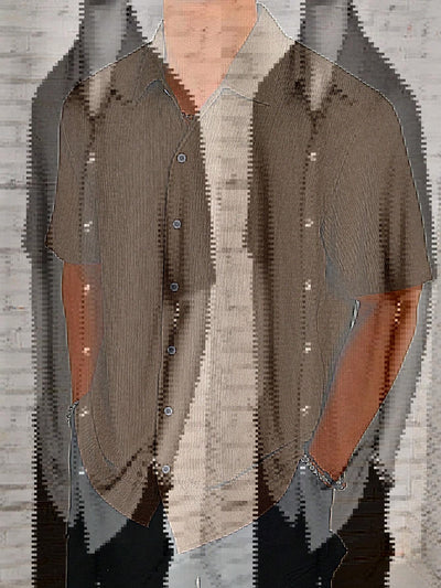 Camisa Casual Retro Resort con Cuello Solapa para Hombre - Image 15