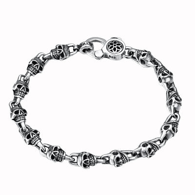 Pulsera de Plata Esterlina S925 Vintage para Hombre y Mujer - Image 9