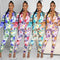Conjunto Dos Piezas Manga Larga Estampado Sexy Casual