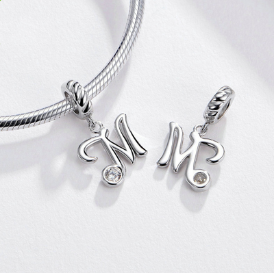 Pulsera de Plata 925 con Dijes de Letras - Joyería Coreana Personalizable - Image 4