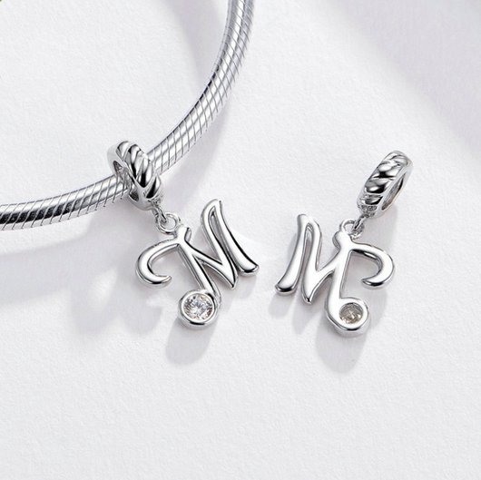 Pulsera de Plata 925 con Dijes de Letras - Joyería Coreana Personalizable - Image 4