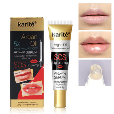 Brillo labial voluminizador transparente con efecto expansor