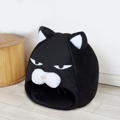 Casa Cama para Gatos con Nido Acogedor y Tapete Absorbente - Image 5
