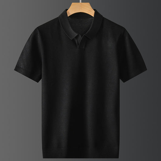 Polo Manga Corta Hombre Moderno para Otoño Invierno - Image 2
