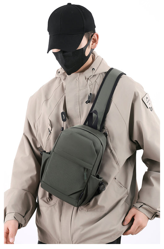 Mochila Pecho Oxford para Hombre - Bolsa Cruzada Funcional - Image 30