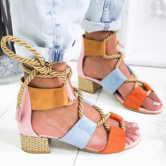 Sandalias Cómodas para Mujer Talla Grande - Diseño Clásico con Punta Redonda