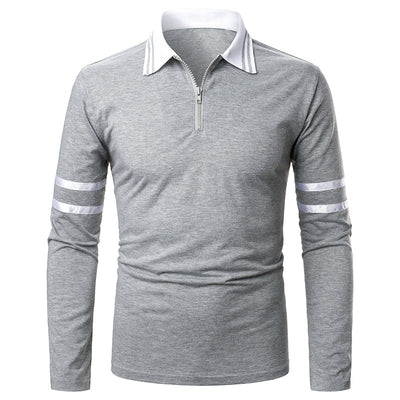 Polo Clásico para Hombre con Detalle de Cinta en Mangas - Image 3