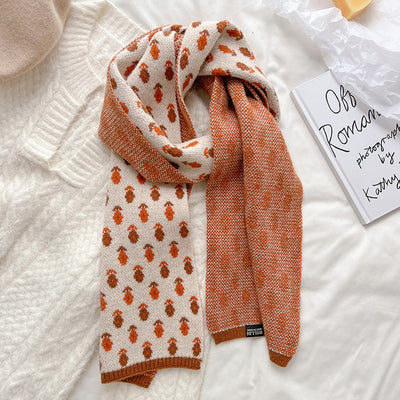Bufanda de Lana Estampada Cálida Versátil para Mujer - Image 2