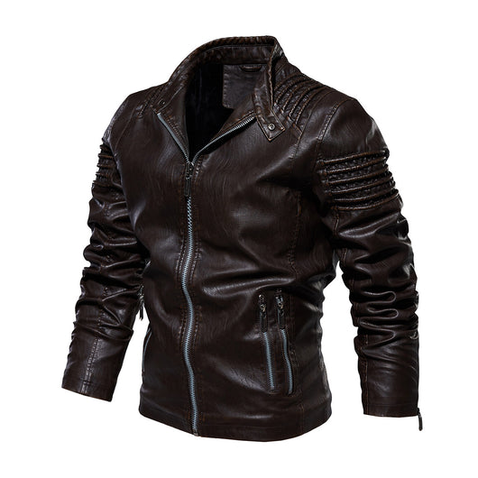 Chaqueta de Cuero Premium Talla Grande - Estilo Europeo y Americano - Image 4