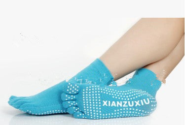 Calcetines de Yoga con Dedos Separados - Algodón Premium con Masaje y Estampado - Image 6