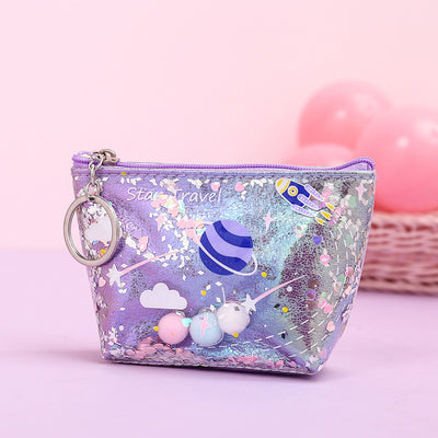 Bolsa de Maquillaje con Efecto Arenilla y Monedero Integrado - Image 10