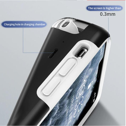 Funda Protectora Negra con Borde para Estuche de Carga AirPods Compatible con Apple - Image 15
