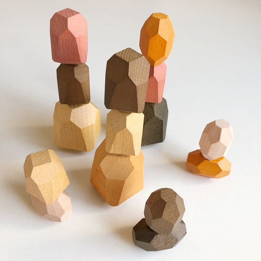 Jenga de Piedras Coloreadas para Niños y Niñas - Image 2