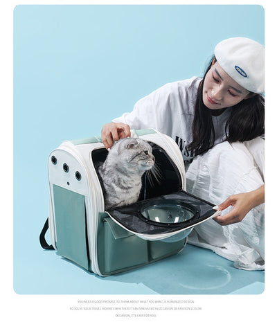 Mochila Transportadora Espacial para Gatos - Gran Capacidad Portátil - Image 19