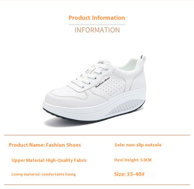 Tenis Deportivos Blancos para Mujer con Suela Gruesa - Image 15