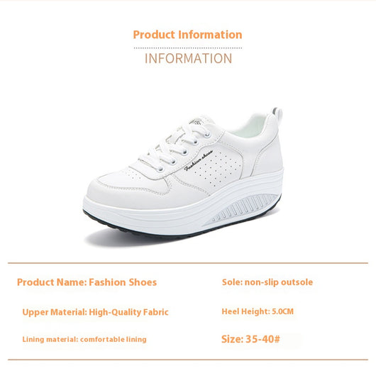 Tenis Deportivos Blancos para Mujer con Suela Gruesa - Image 15