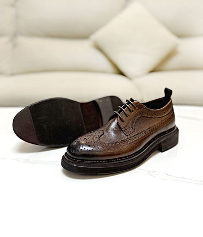 Zapatos Brogue Elevadores de Cuero para Hombre con Suela Reforzada - Image 11