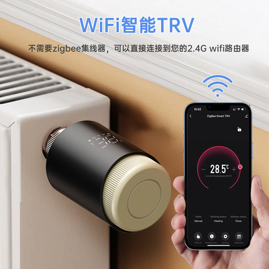 Válvula Termostática Inteligente WiFi con Control Remoto por App