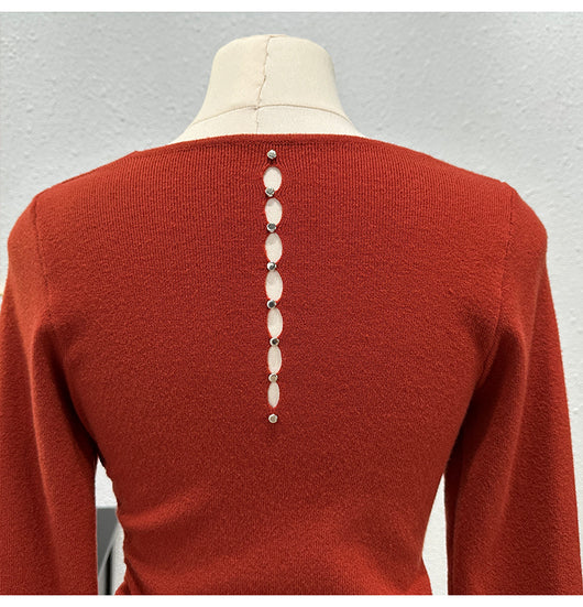 Blusa Ajustada de Manga Larga con Pliegues y Abertura Lateral - Image 19