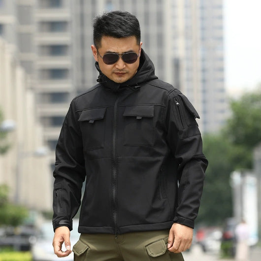 Chaqueta Táctica Camuflaje con Forro Polar para Deportes al Aire Libre - Image 7