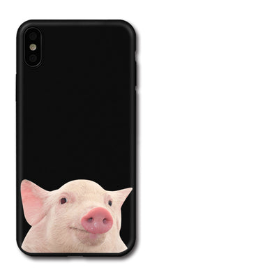 Funda para iPhone Diseño Cerdo Adorable Transparente y Suave - Image 11