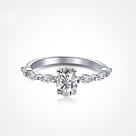 Anillo de Plata 925 Óvalo con Zirconia 5A Brillante - Image 10