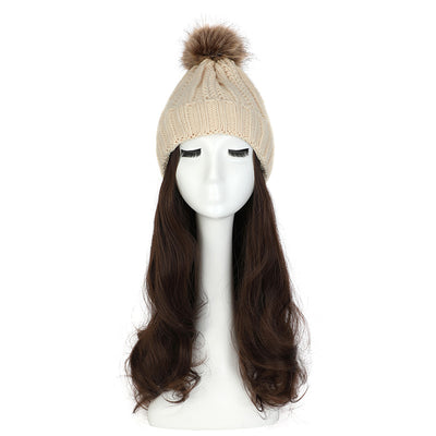 Gorro de Lana con Peluca Desmontable para Mujer - Image 25