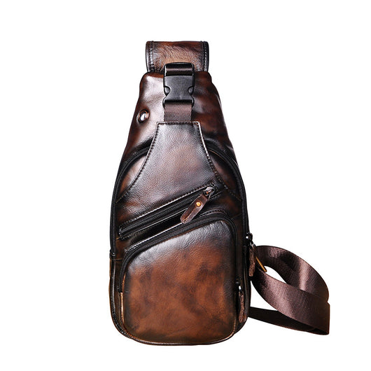 Bolsa de Pecho en Cuero Genuino para Hombre - Image 13