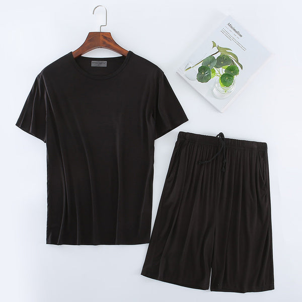 Conjunto de Pijama Modal para Hombre - Camiseta y Shorts